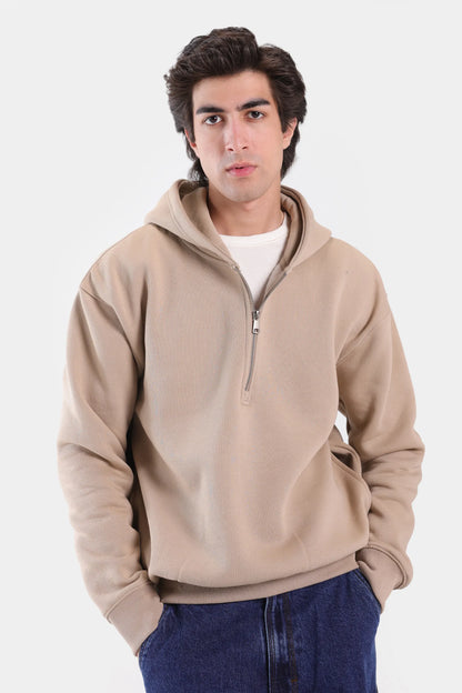Quarter Zip Fleece Hoodie - Cougar Clothing