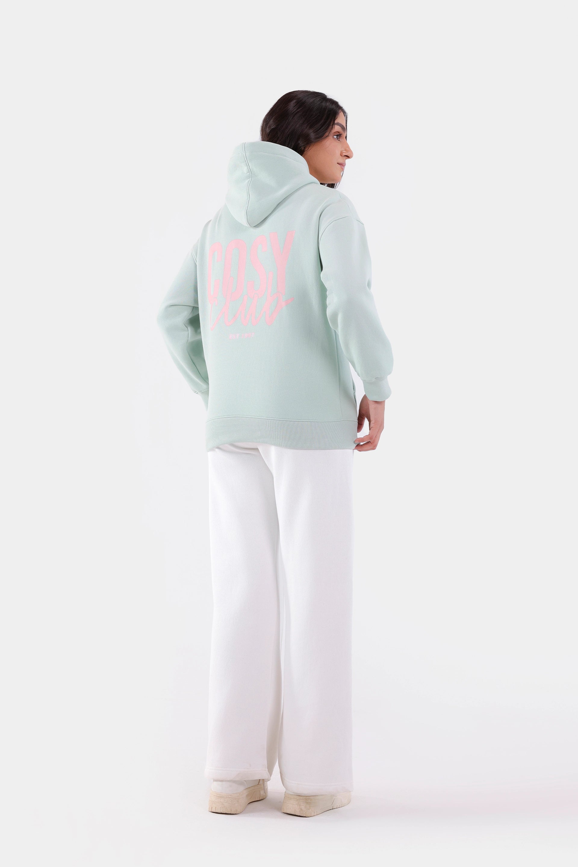 Back Printed Fleece Hoodie - Cougar Clothing