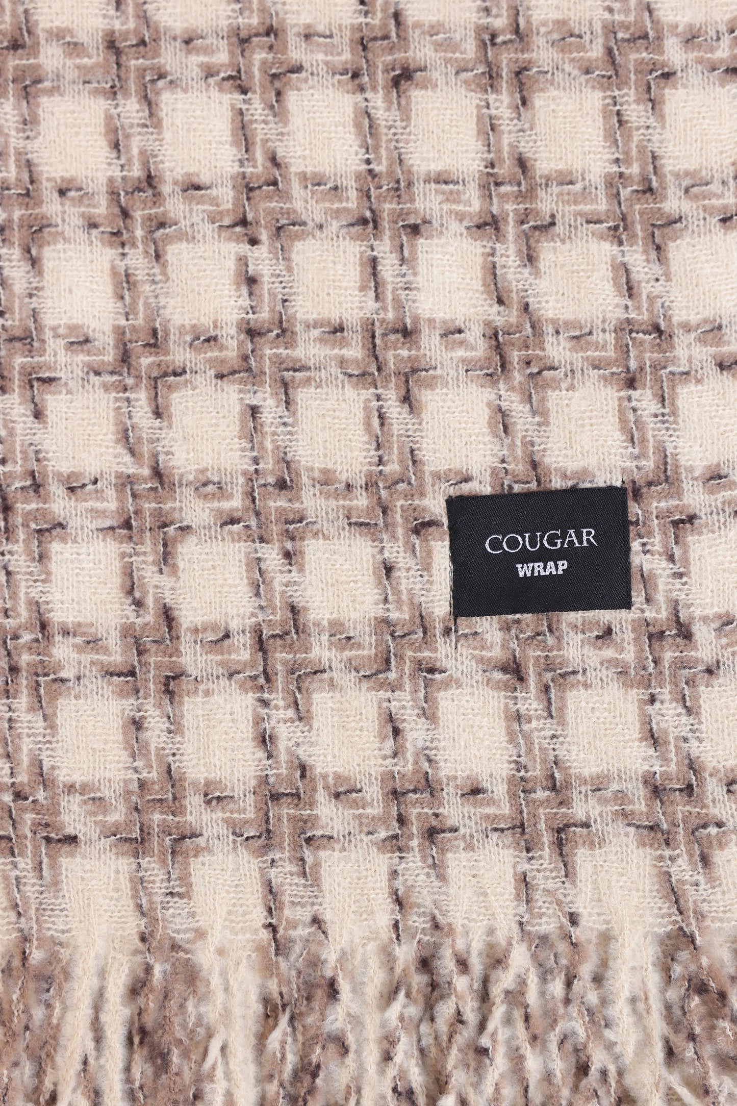 Checkered Knitted Shawl