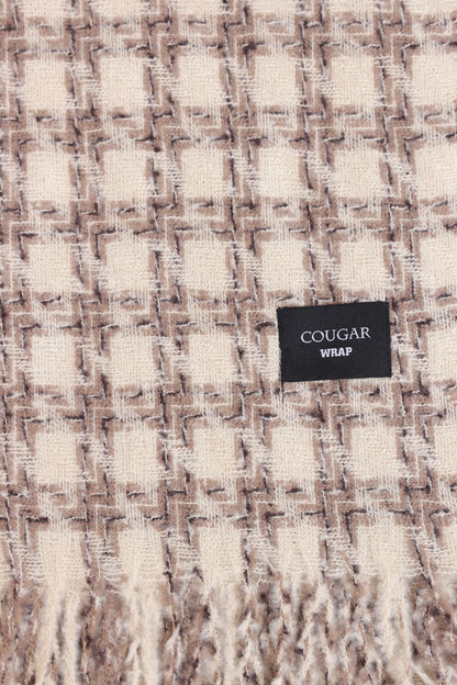 Checkered Knitted Shawl