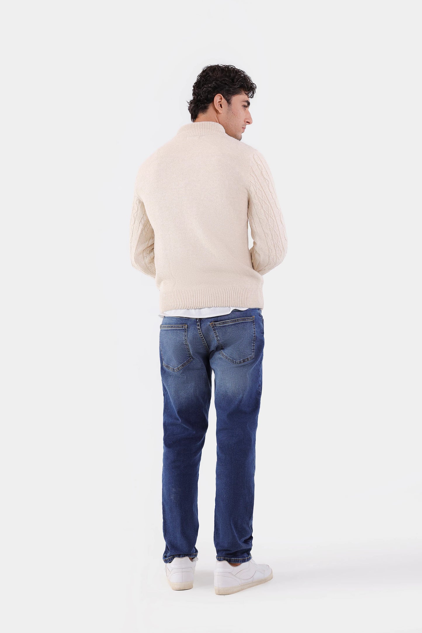 Quarter Zip Knit Sweater - Cougar Clothing