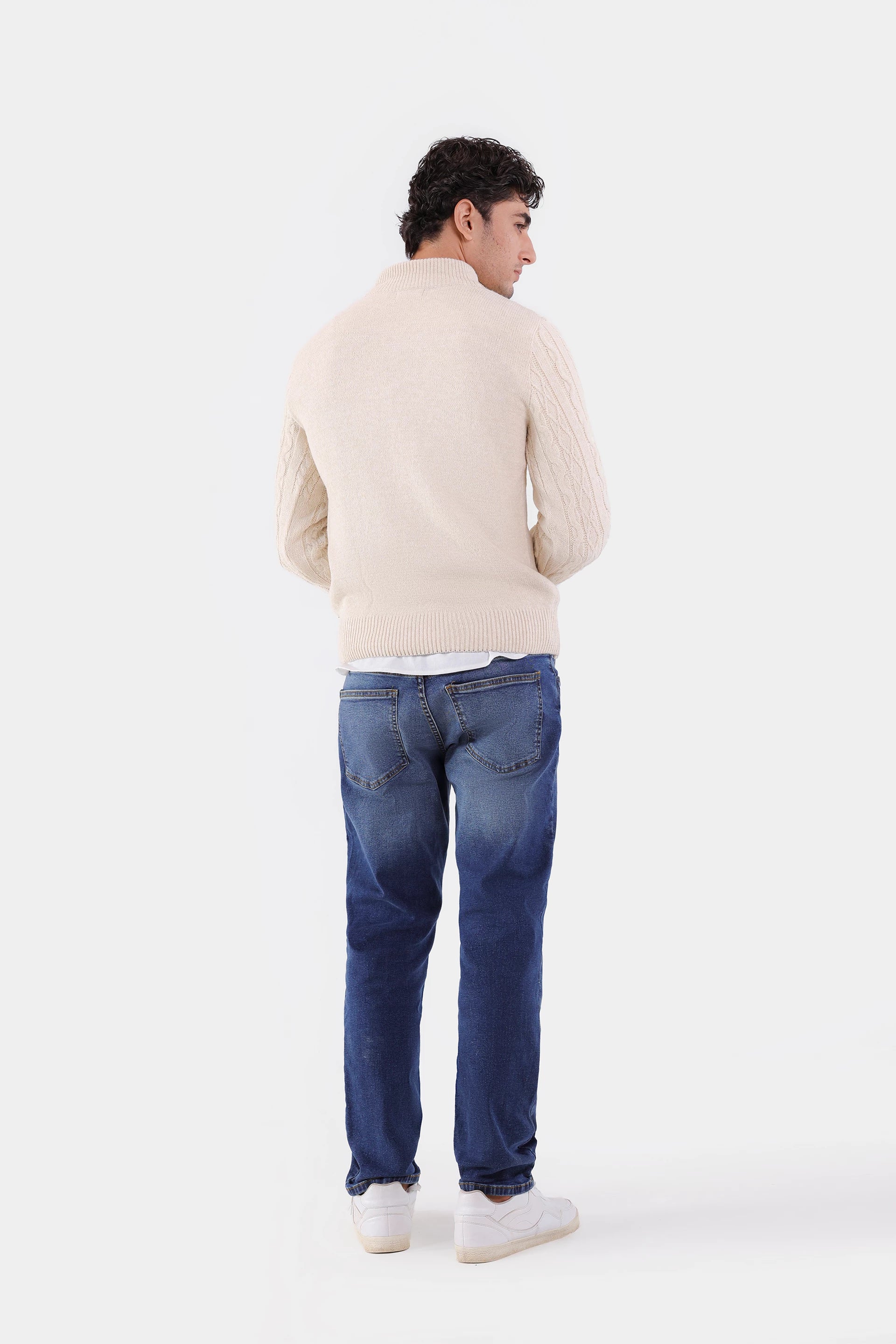 Quarter Zip Knit Sweater - Cougar Clothing