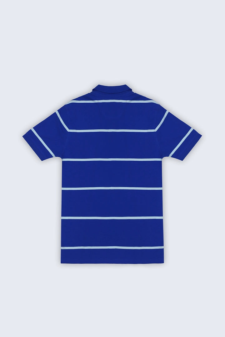 Blue Striped Polo