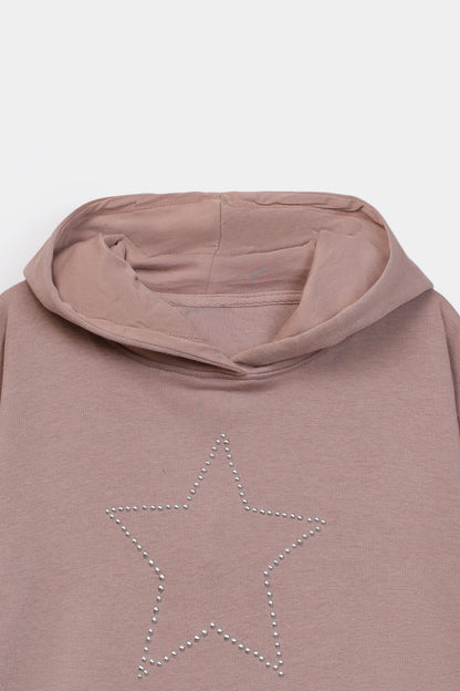 Rhinestone Star Hoodie - Cougar Clothing