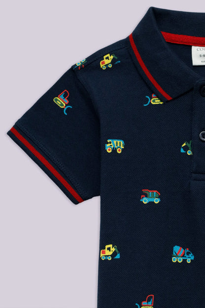 All Over Printed Polo - Cougar Clothing