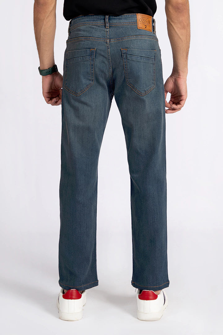 Blue Straight Fit Denim