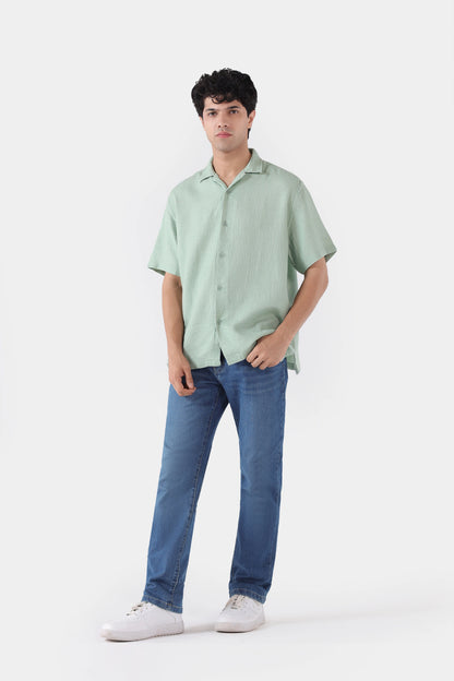 Textured Resort Collar Shirt - Cougar Clothing