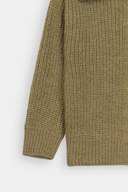 Ribbed Knit Collared Cardigan - Cougar Clothing