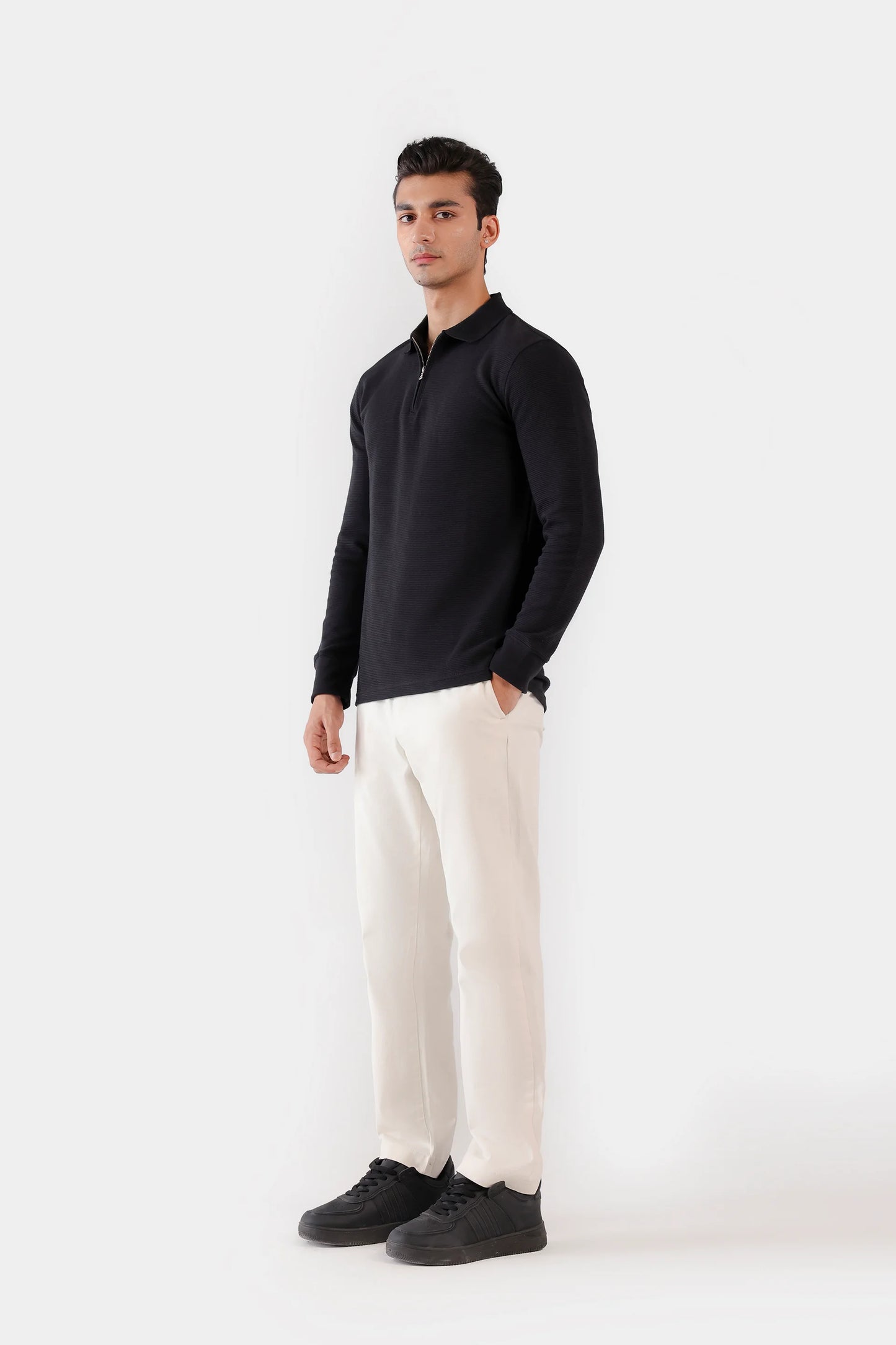 Quarter Zip Ottoman Polo - Cougar Clothing