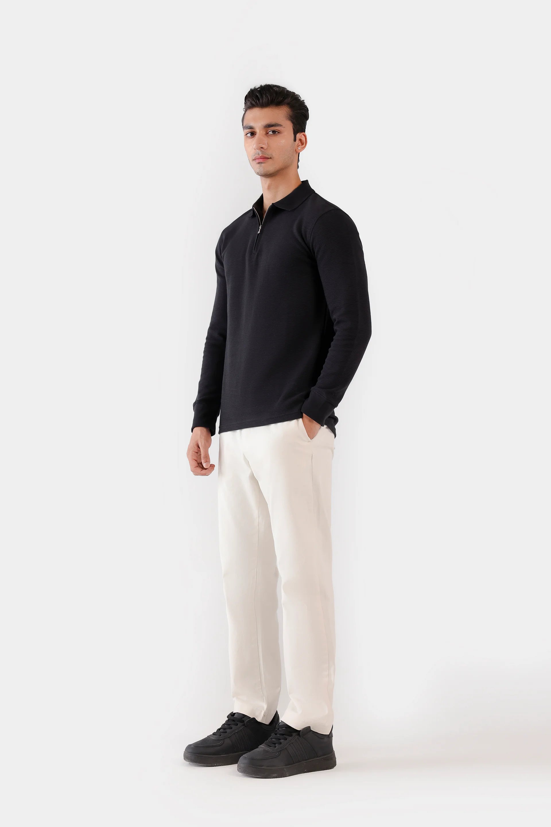 Quarter Zip Ottoman Polo - Cougar Clothing