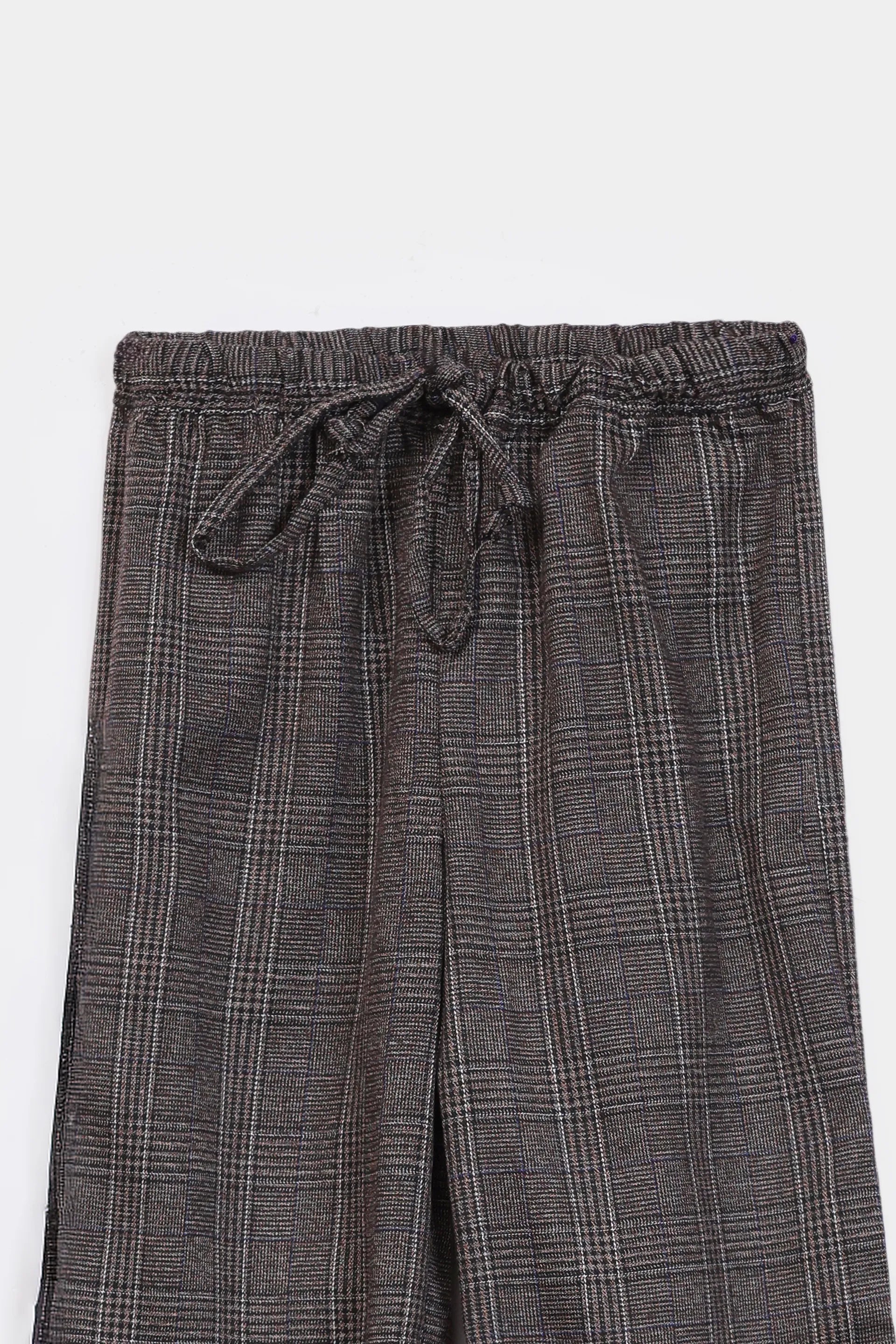 Textured Check Trousers - Cougar Clothing