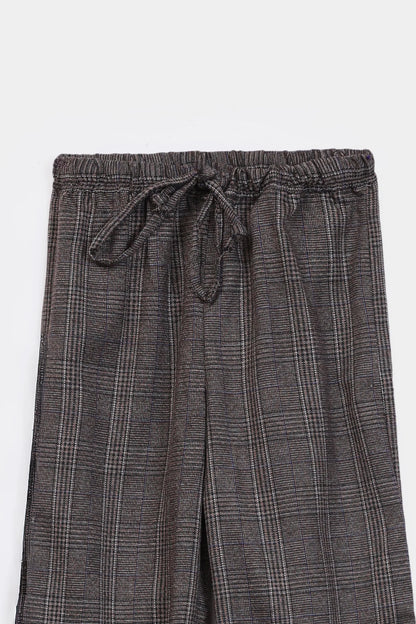 Textured Check Trousers - Cougar Clothing