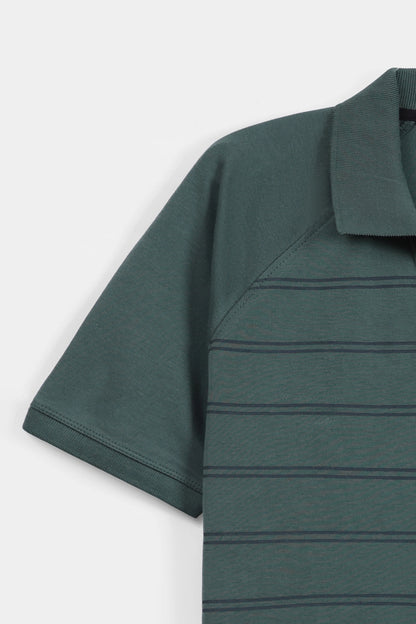 Raglan Striper Polo - Cougar Clothing