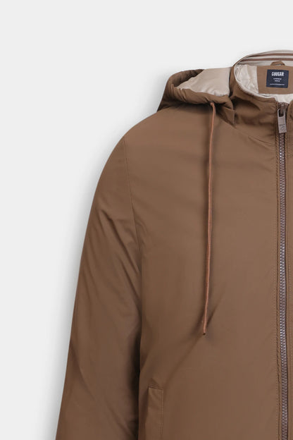 Ribbed Jacket With Detachable Hood - Cougar Clothing