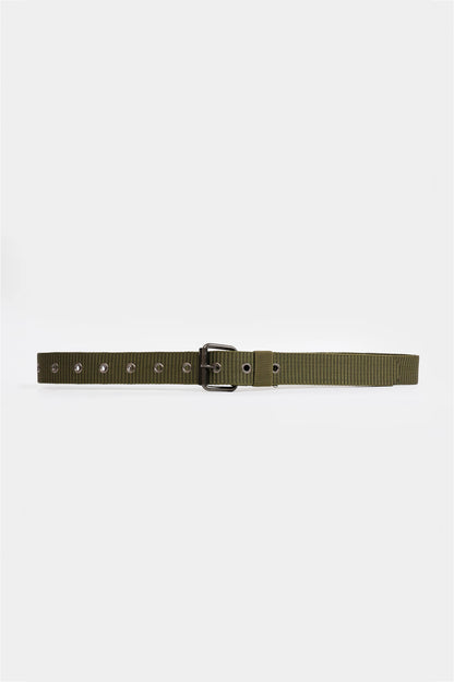 Webbing Belt With Metal Eyelets - Cougar Clothing
