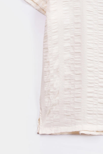 Relaxed Fit Seersucker Shirt - Cougar Clothing