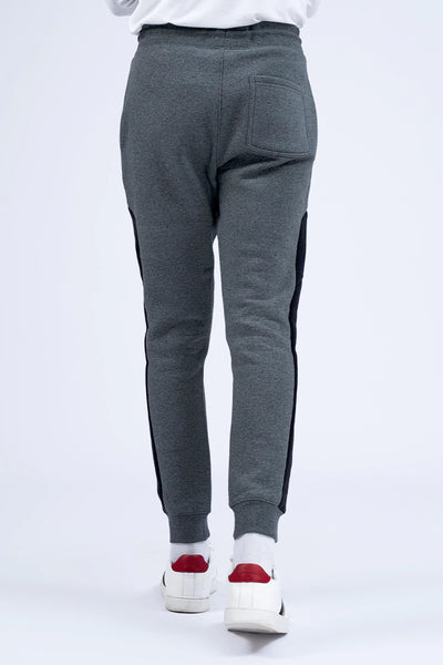 Charcoal Side Panel Jogger Pants