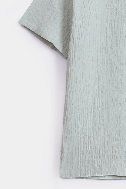 Relaxed Fit Seersucker Shirt - Cougar Clothing