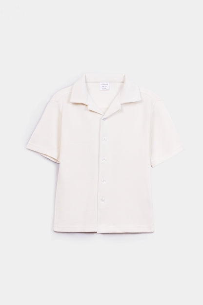 Waffled Resort Collar Shirt - Cougar Clothing