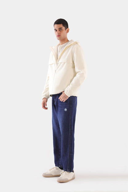 Hooded Zipper With Horizontal Seams