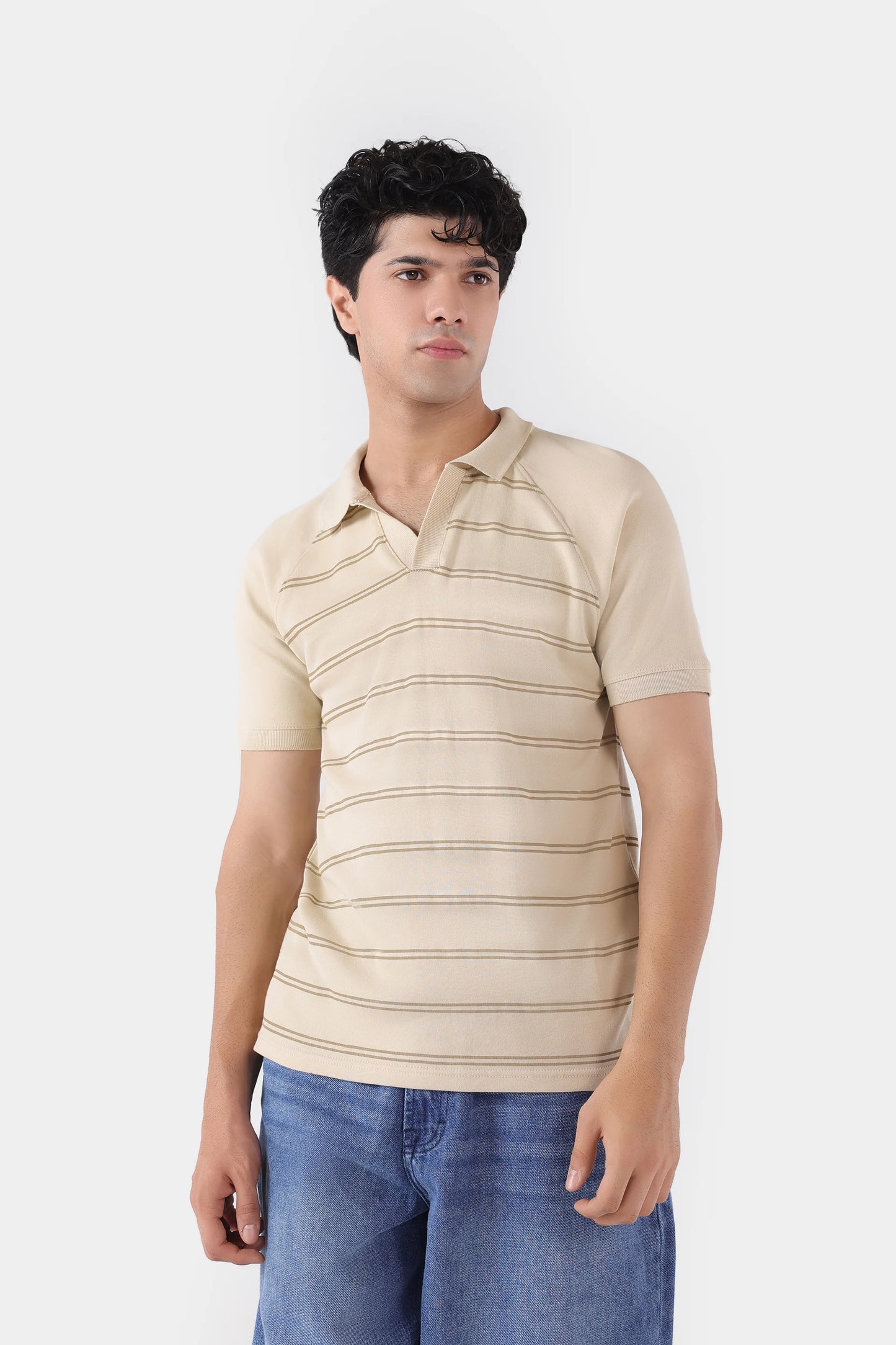 Raglan Striper Polo - Cougar Clothing
