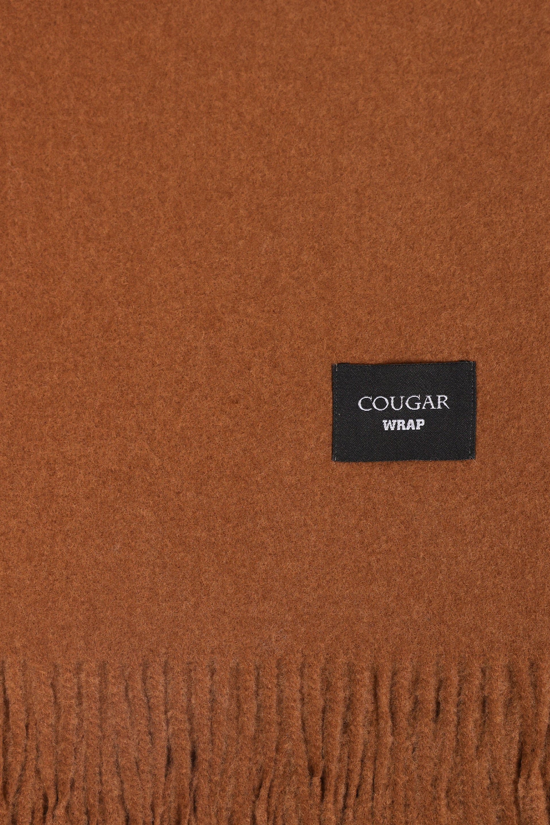 Fringe-Detailed Knit Shawl - Cougar Clothing