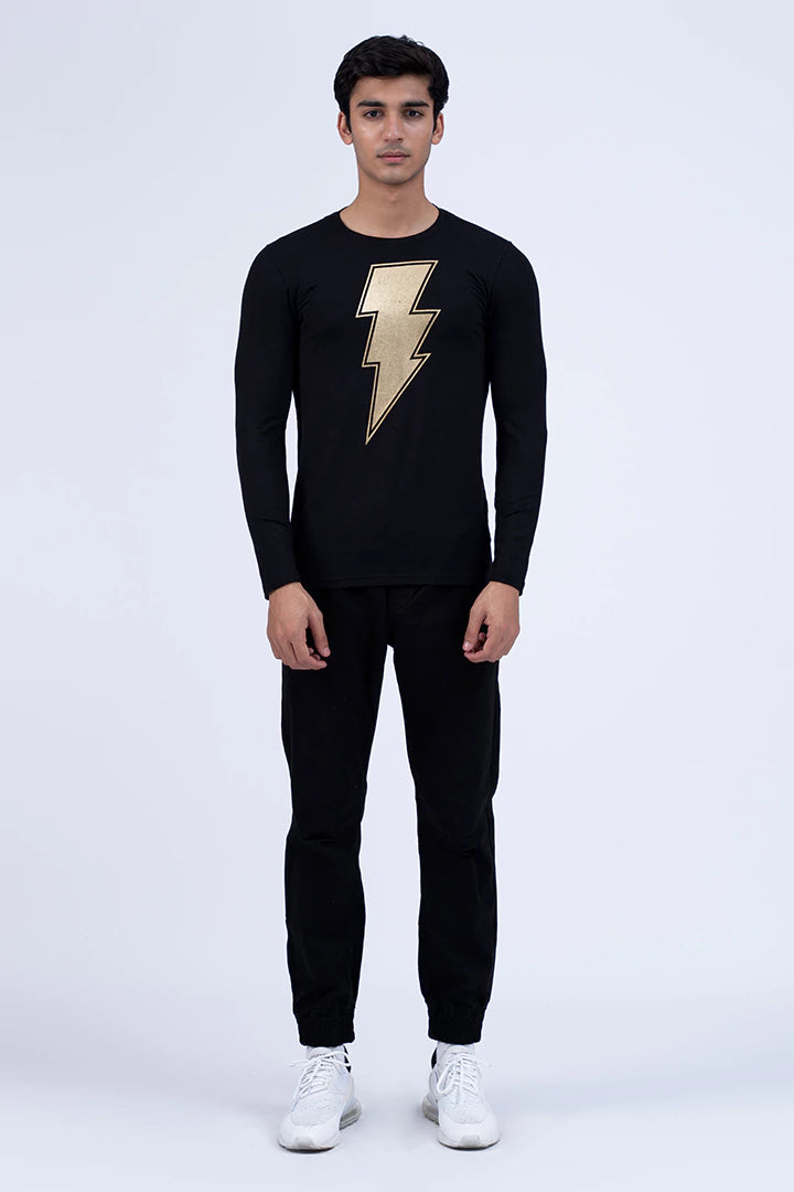 Black Full Sleeves T-Shirt
