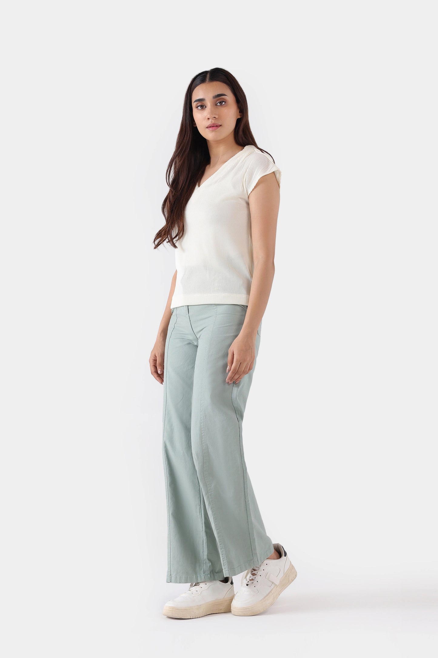 Cap Sleeve Textured Top - Cougar Clothing