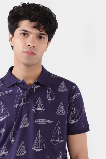 All Over Printed Polo - Cougar Clothing