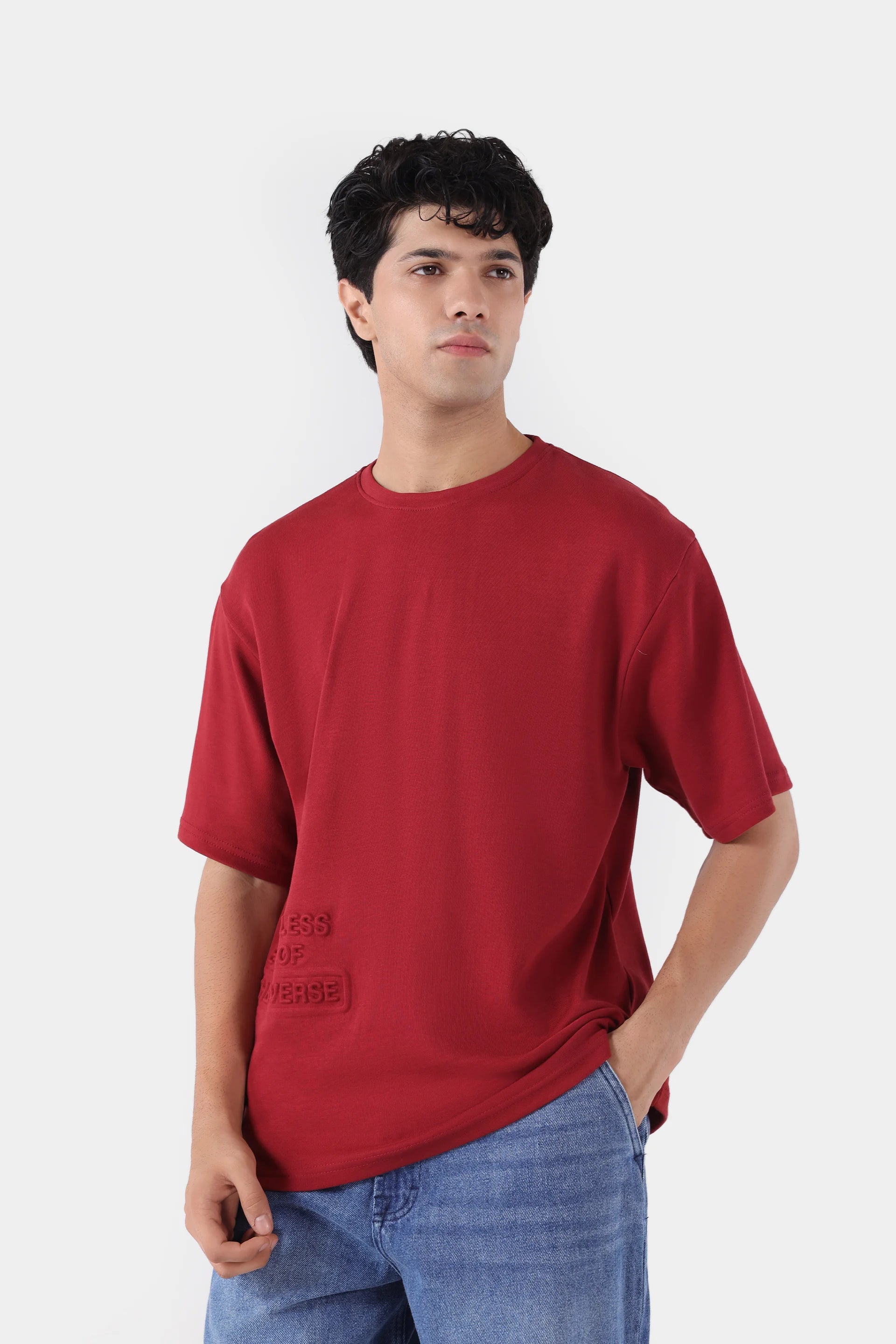 Raised Text T-Shirt - Cougar Clothing