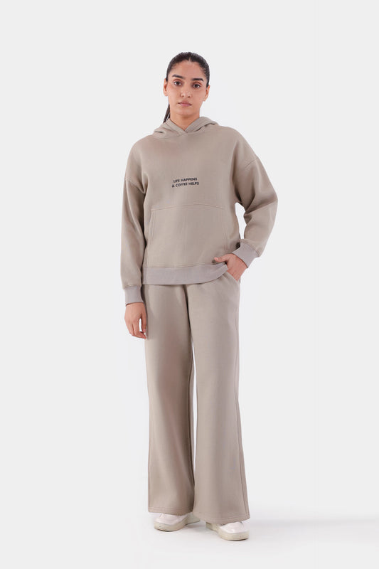 Slogan Printed Hoodie - Cougar Clothing