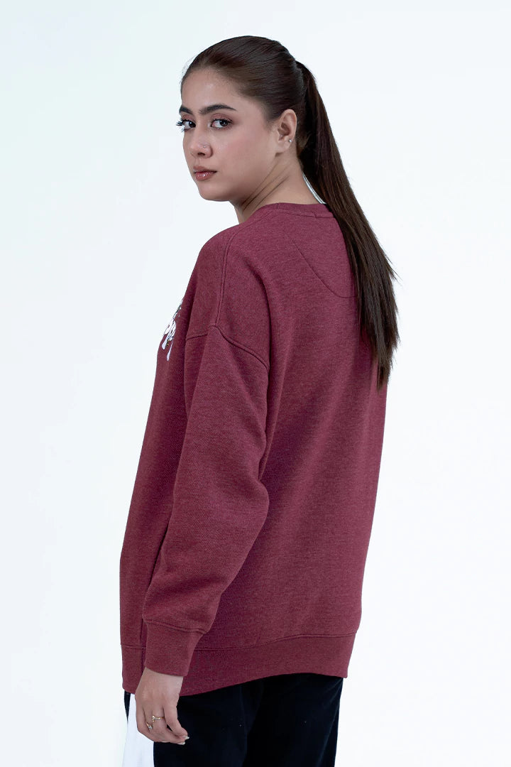 Oversized Scripted Sweatshirt