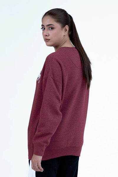 Oversized Scripted Sweatshirt
