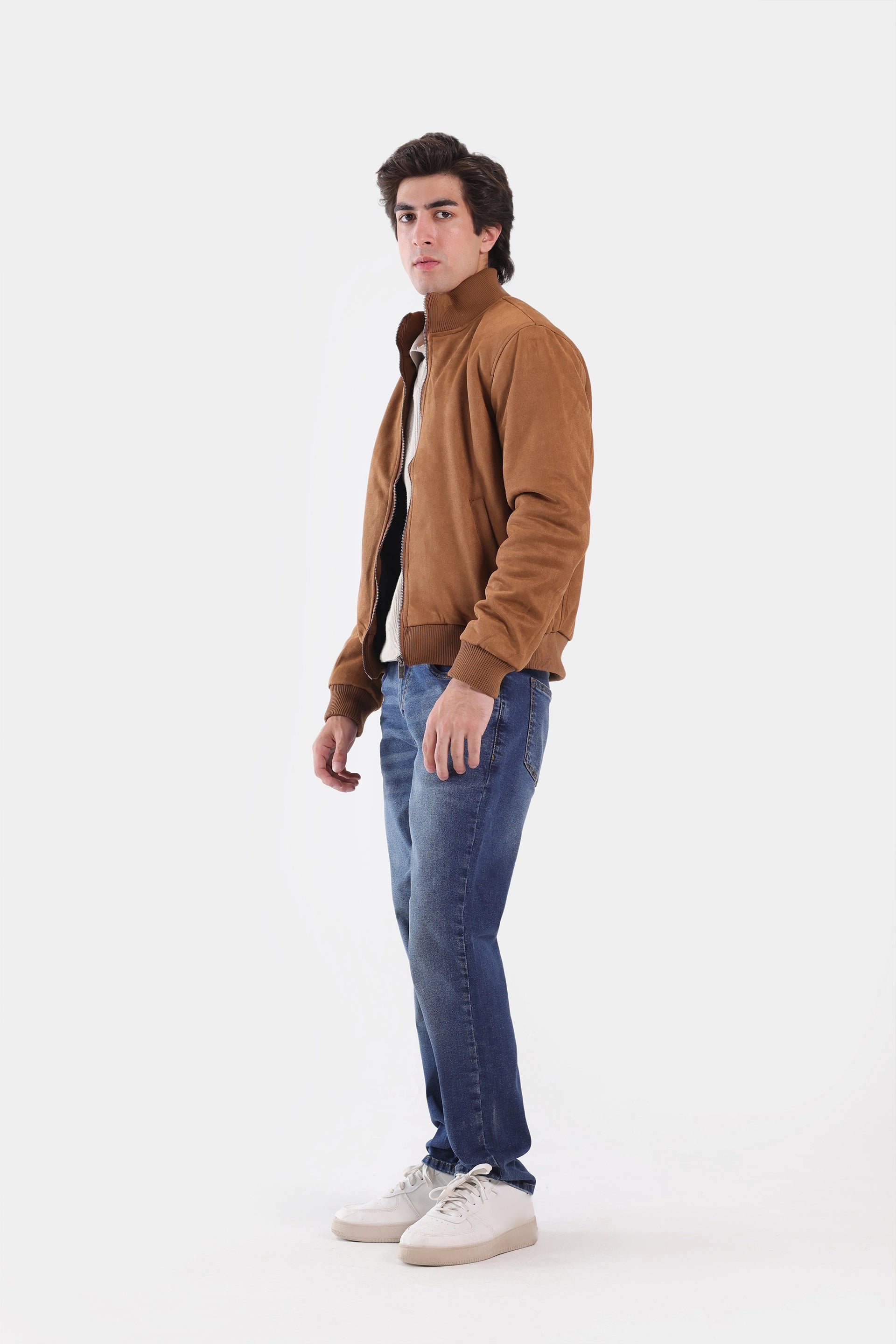 Faux Suede Jacket - Cougar Clothing