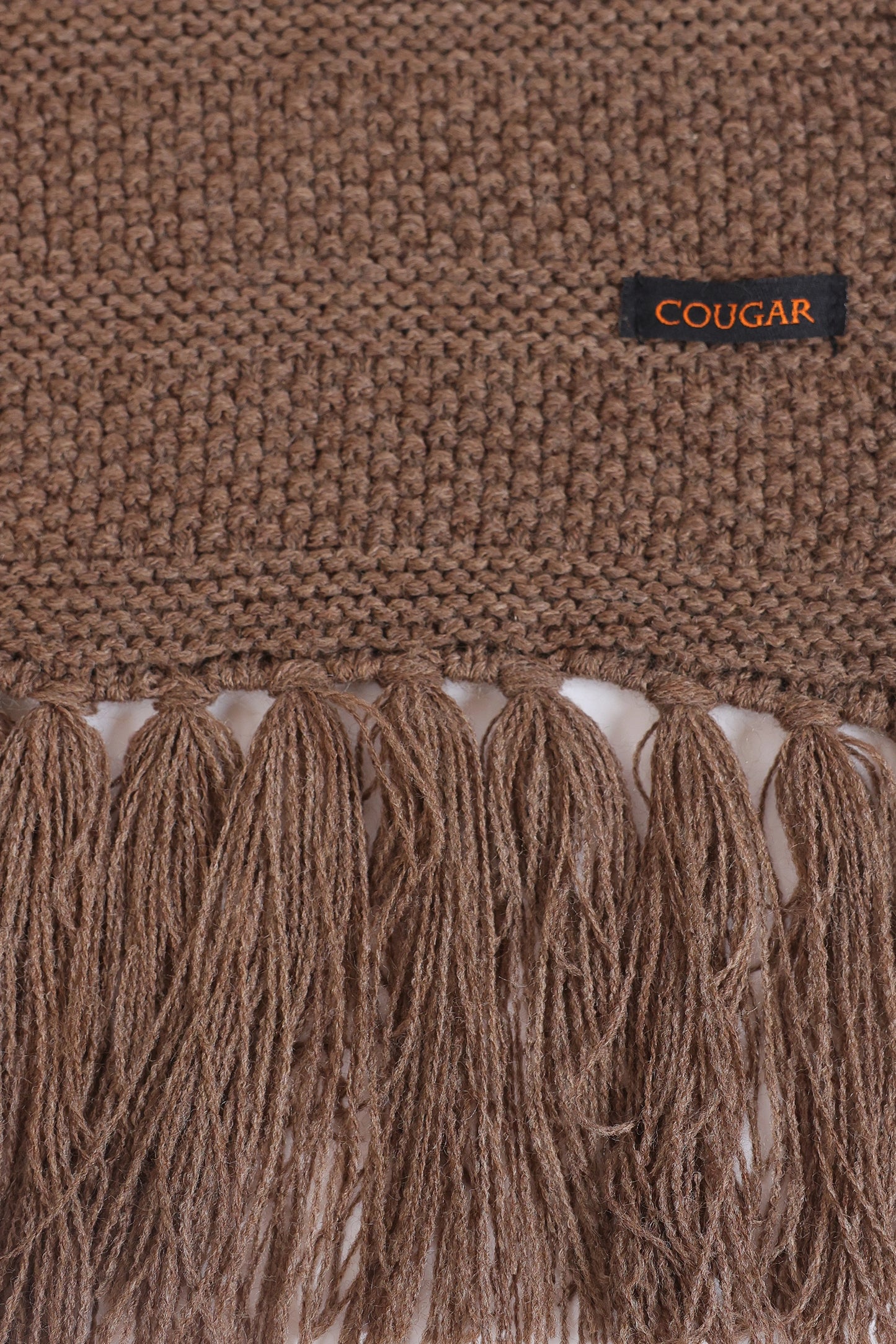 Knitted Scarf With Fringes