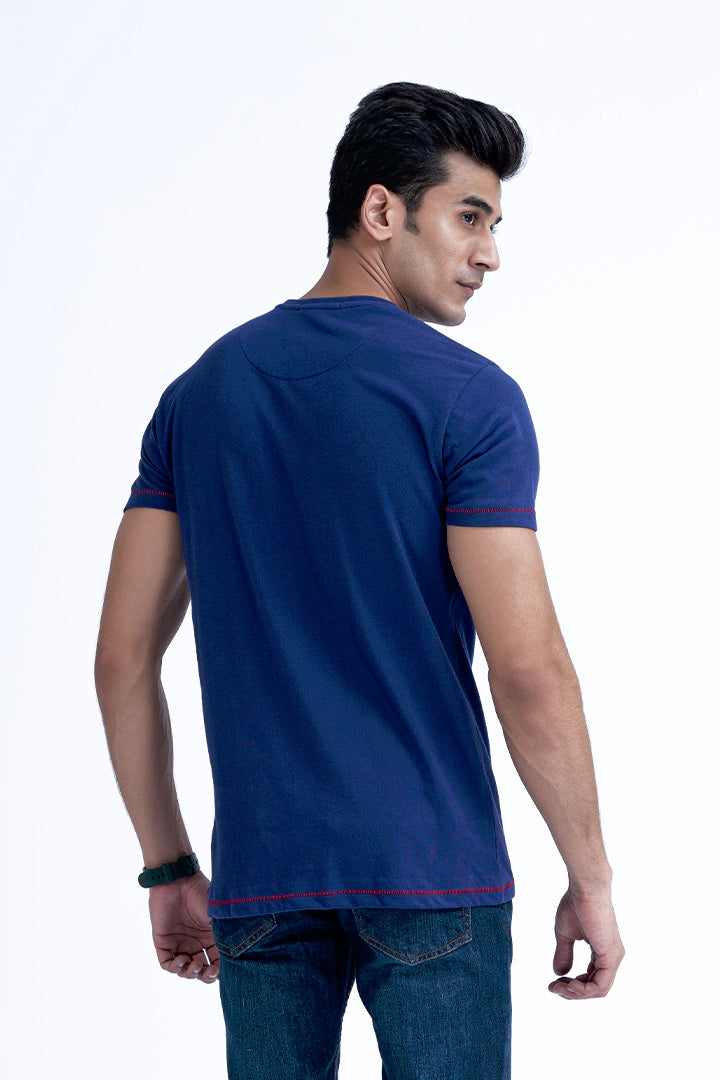 Ink Blue Graphic T-Shirt