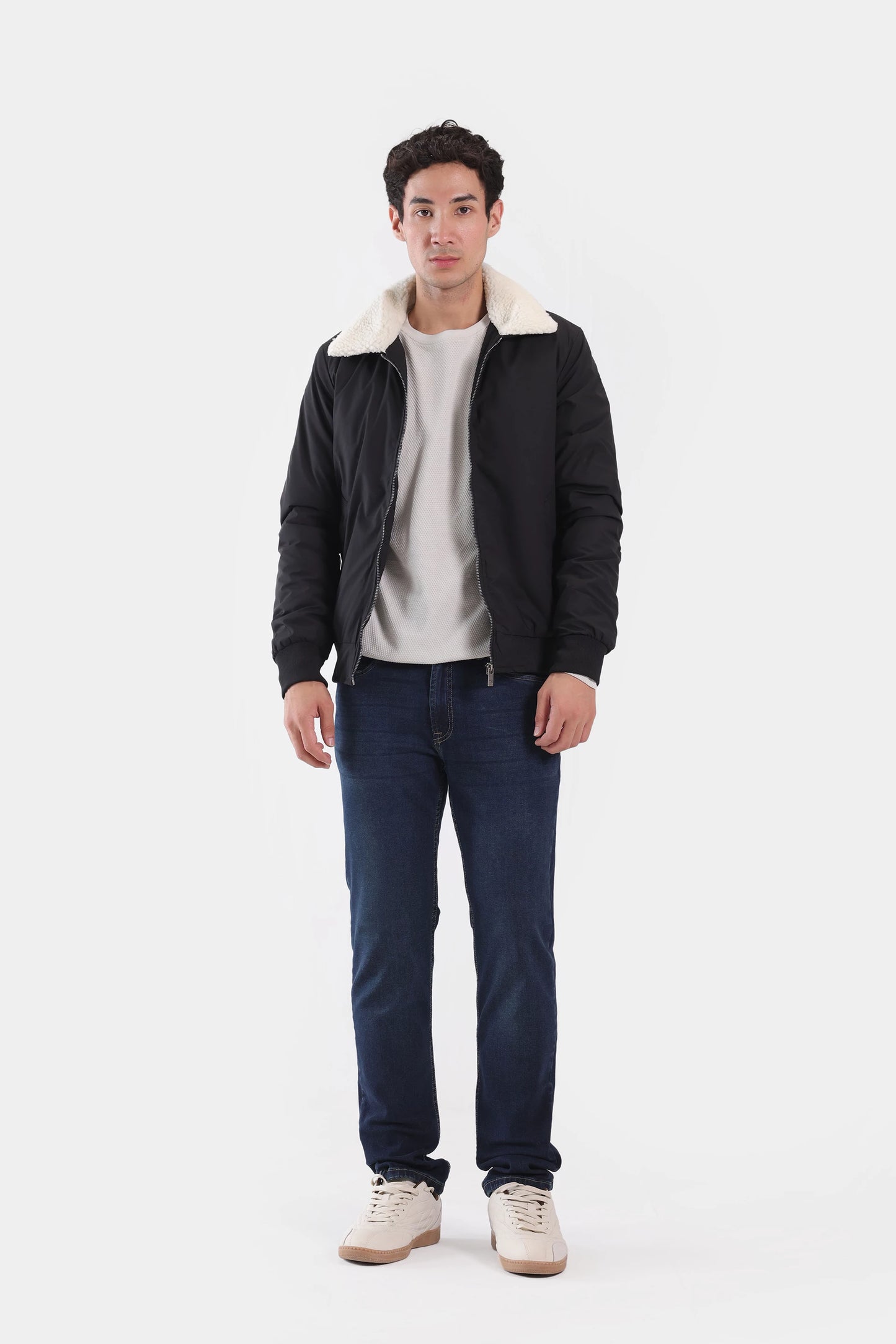 Contrast Sherpa Collar Jacket - Cougar Clothing