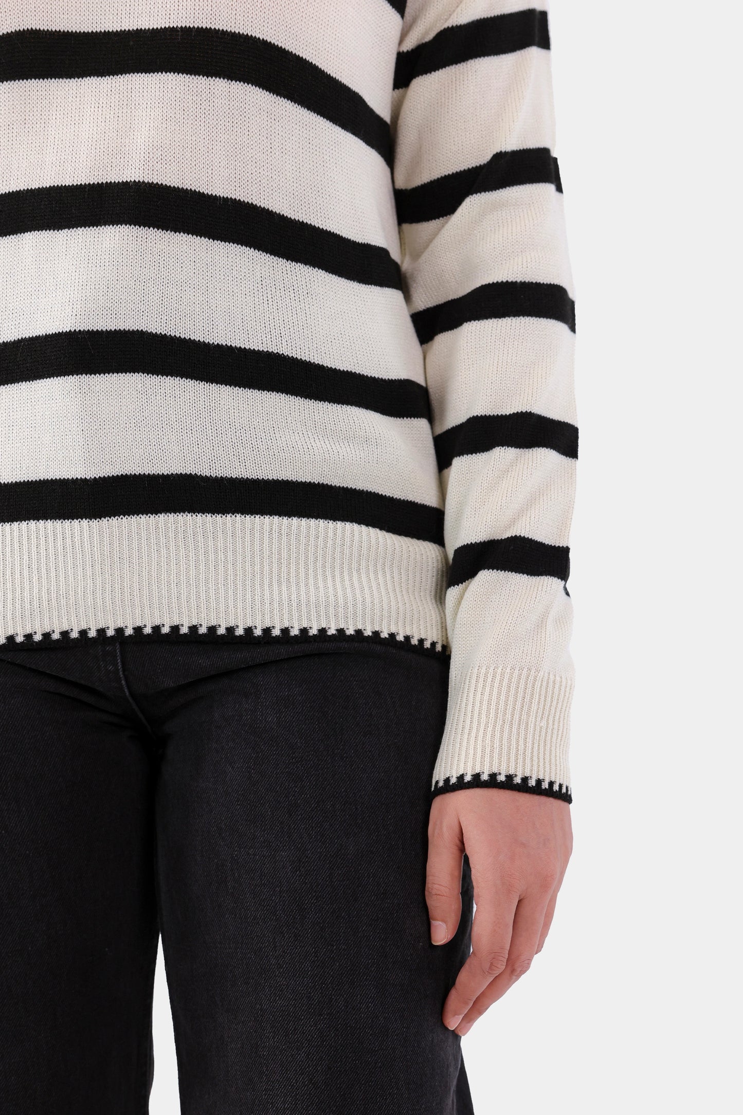 Striped Knit Sweater - Cougar Clothing