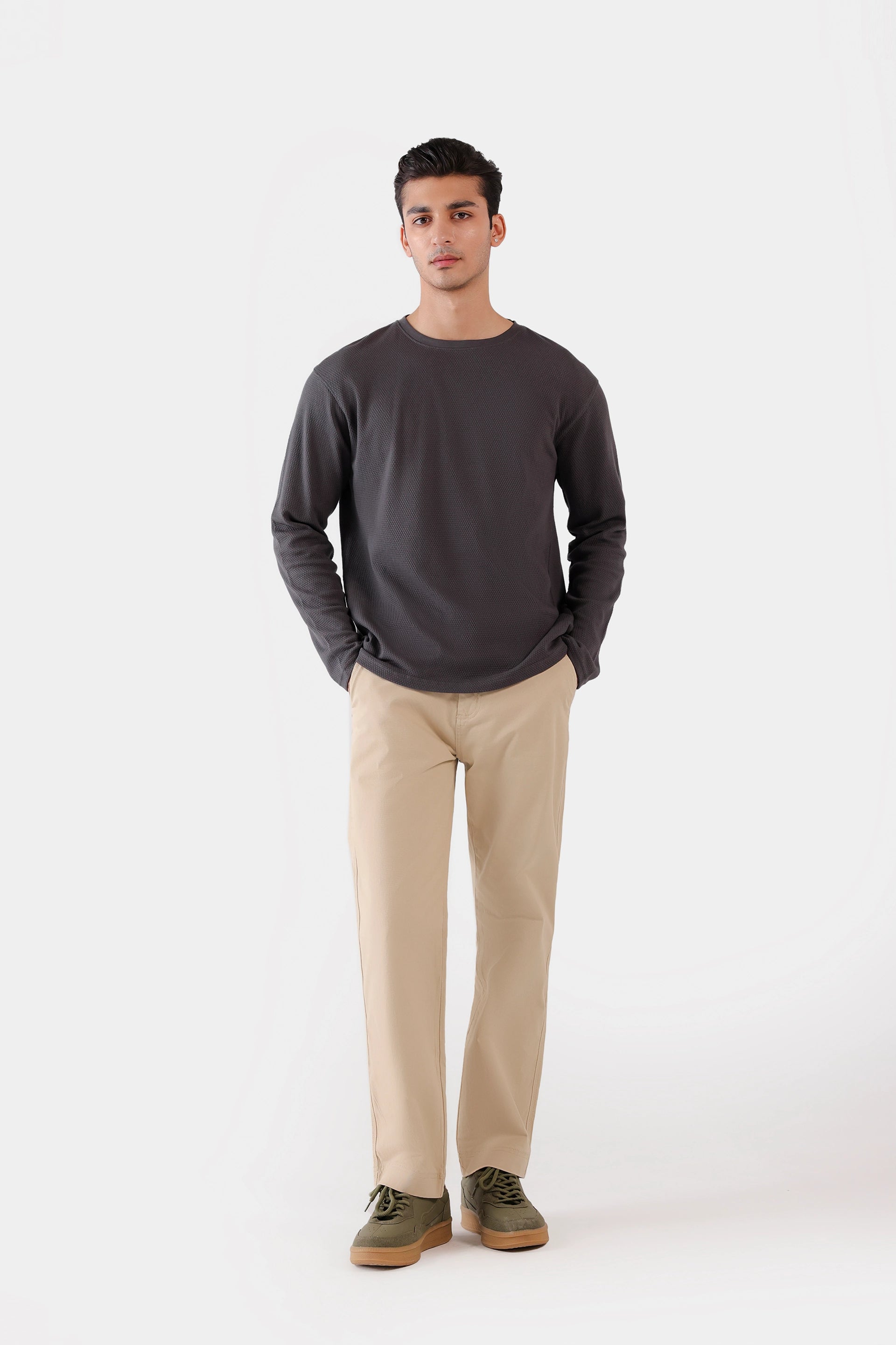 Popcorn Knit T-Shirt - Cougar Clothing