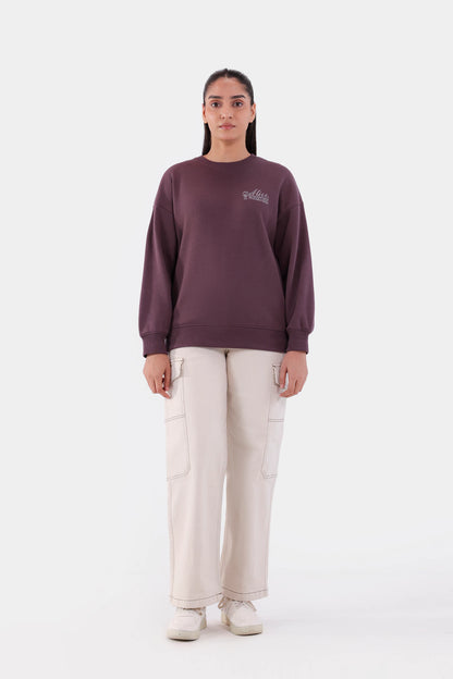 Postage Stamps Print Graphic Sweatshirt - Cougar Clothing