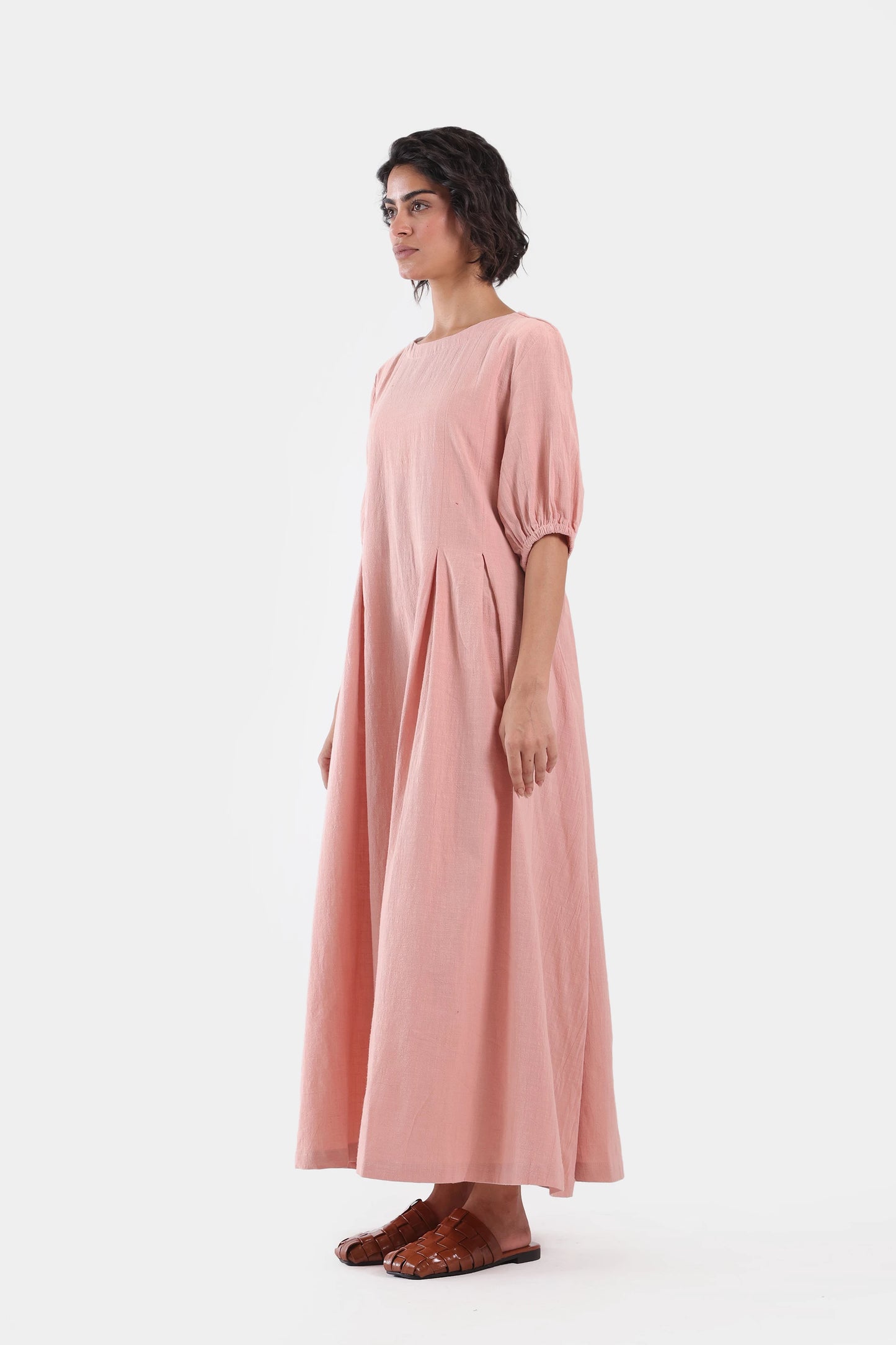 Cross Hatch Cotton Dress - Cougar Clothing