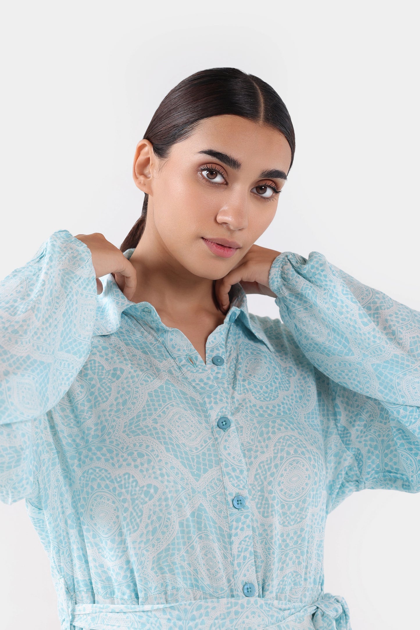 Printed Midi Dress - Cougar Clothing