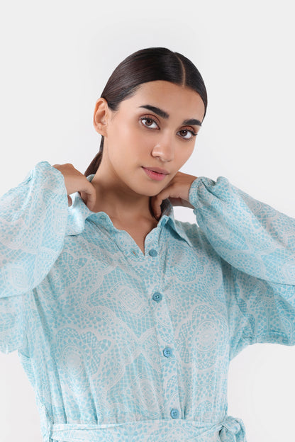 Printed Midi Dress - Cougar Clothing