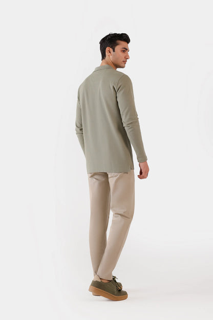 Honeycomb Knit Polo - Cougar Clothing