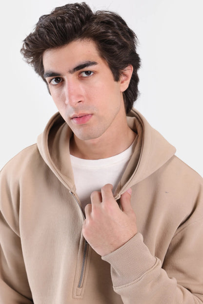 Quarter Zip Fleece Hoodie - Cougar Clothing
