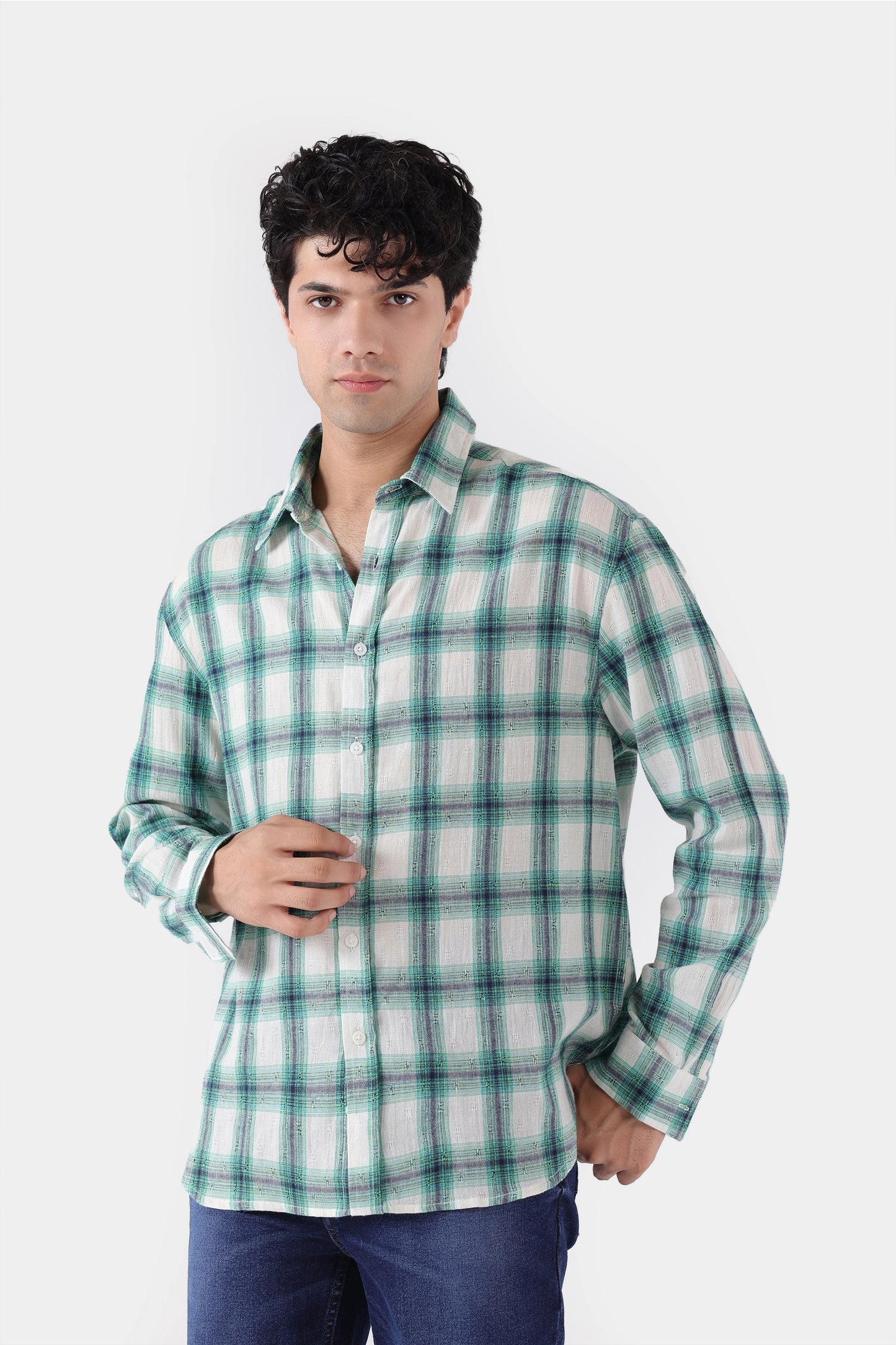 Jacquard Check Shirt - Cougar Clothing