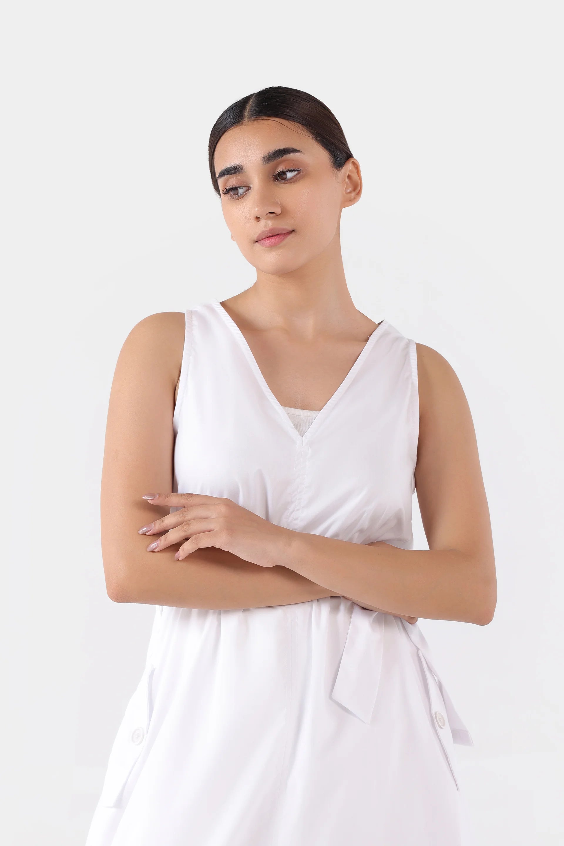 Sleeveless Midi Dress - Cougar Clothing