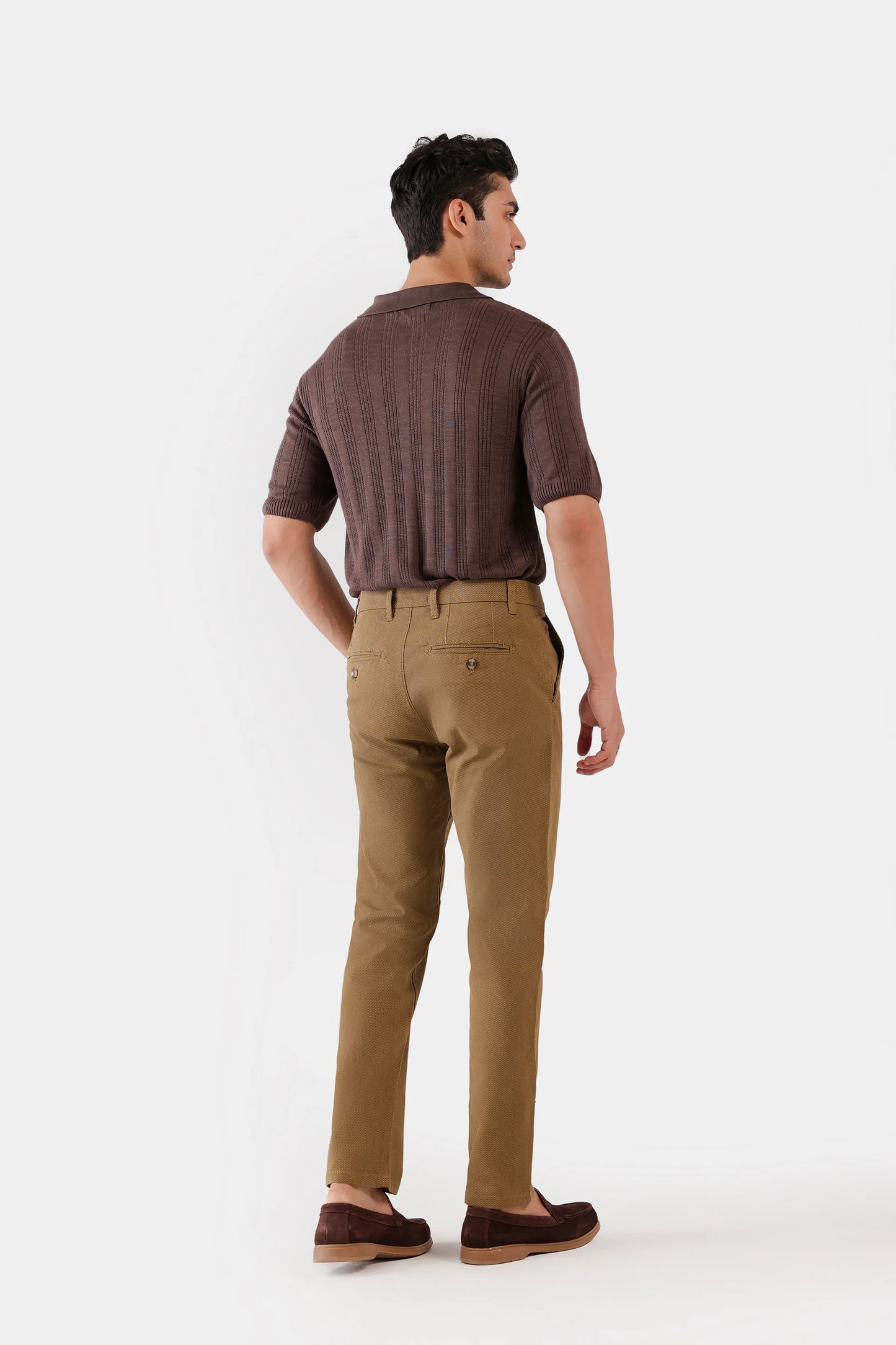 Relaxed Textured Chino Pants - Cougar Clothing