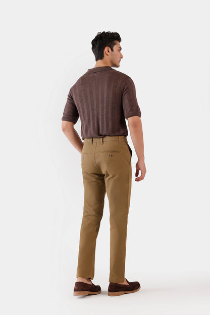 Relaxed Textured Chino Pants - Cougar Clothing