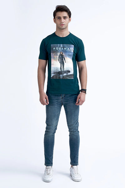 Dark Teal Graphic T-Shirt